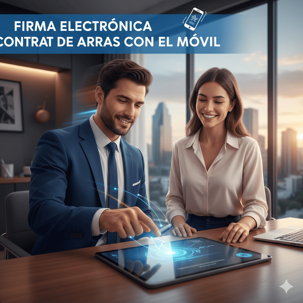 Cómo Firmar un Contrato de Arras con el Móvil (y un Dedo) en España: Validez Legal y Agilidad para Inmobiliarias