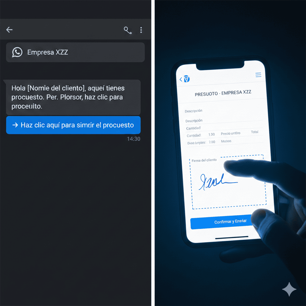 Cómo enviar un PDF por WhatsApp para que lo firmen gratis (Desde el móvil)
