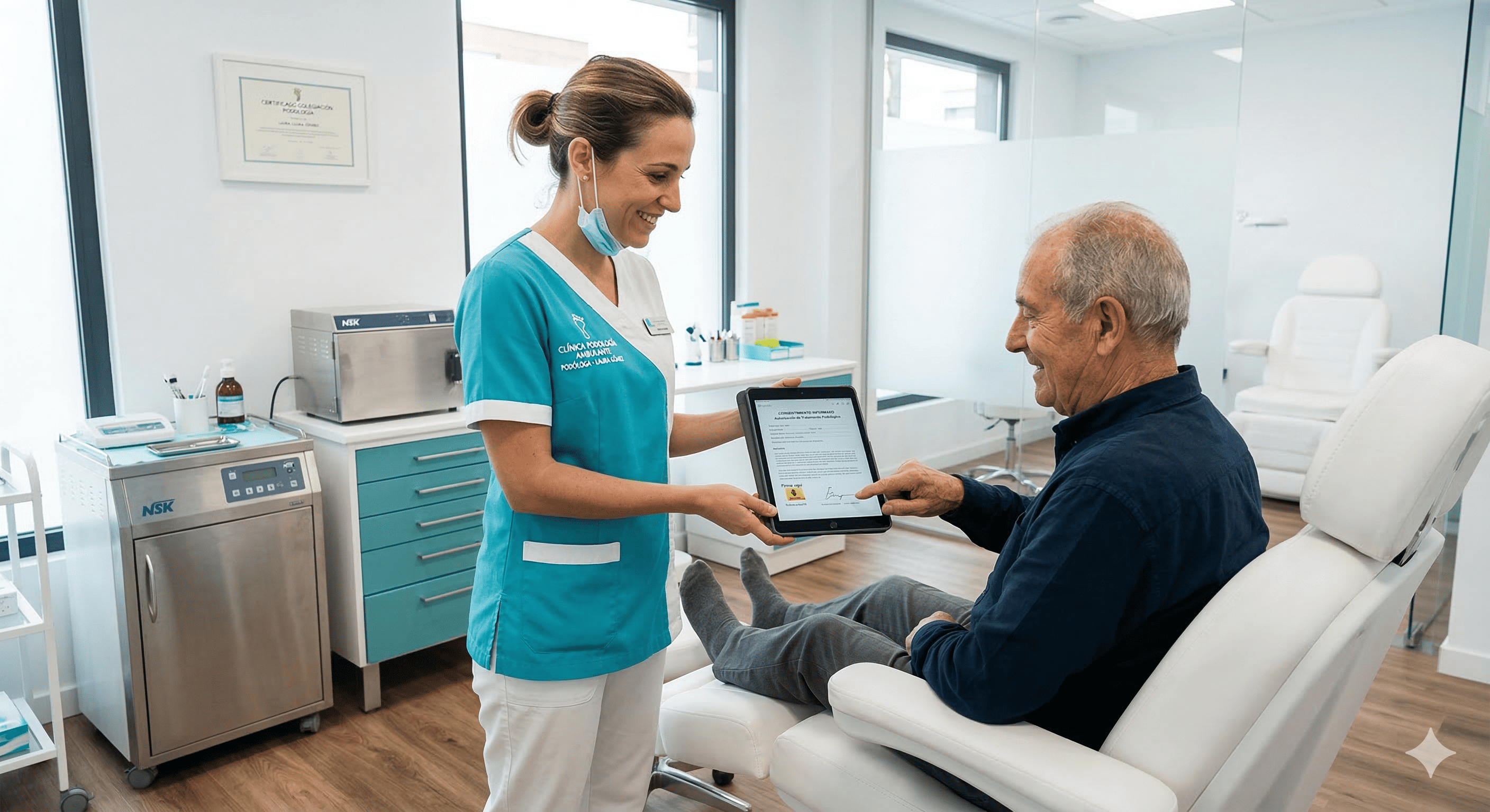 Firma electrónica con el dedo en Fisioterapia y Podología: Higiene y legalidad en tu clínica