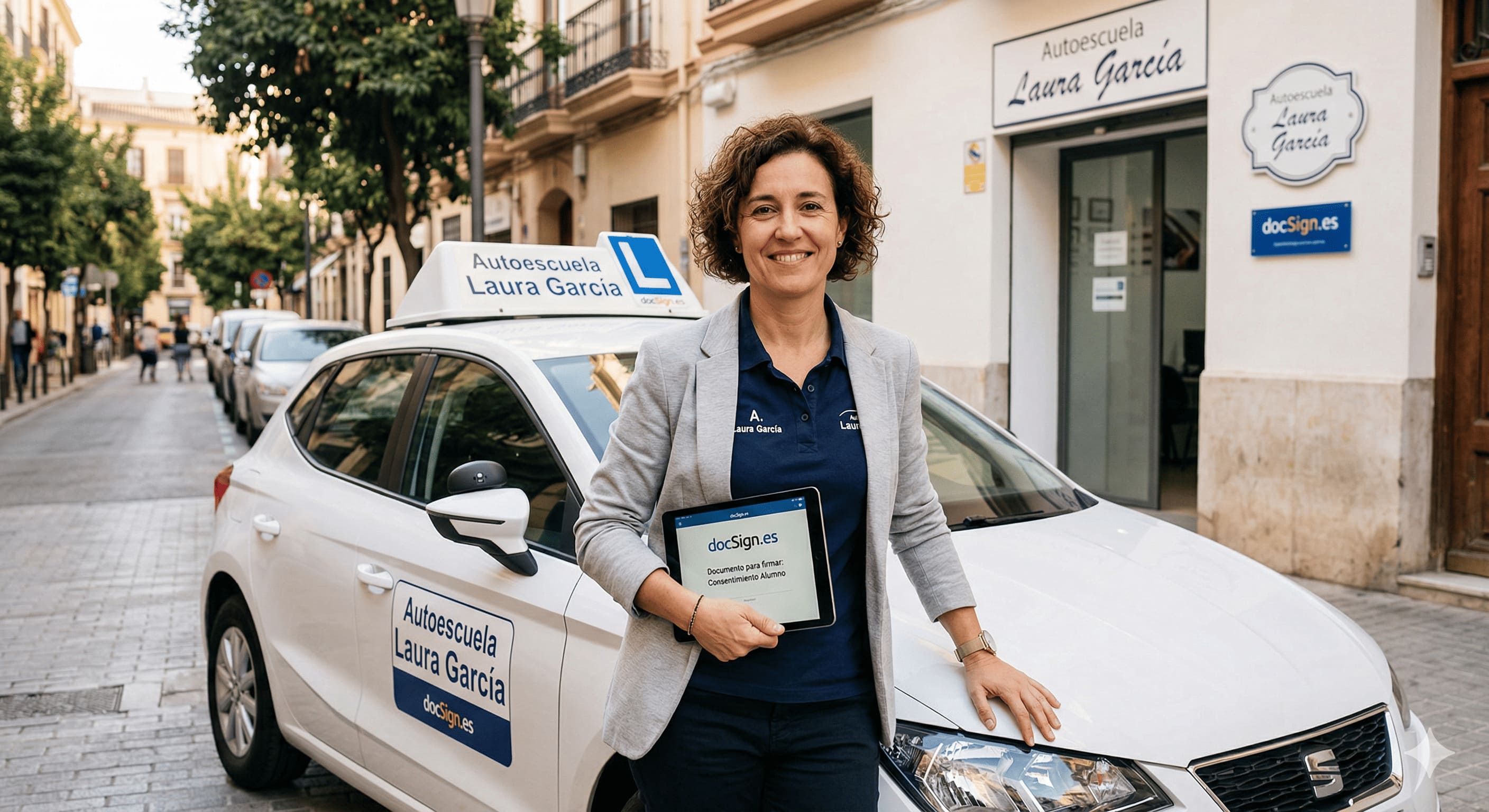 Laura García, Propietaria de Autoescuela